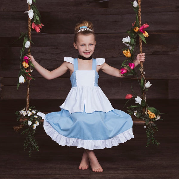 Cinderella Inspired Cotton Twirl Dress – Foxtail Lilies