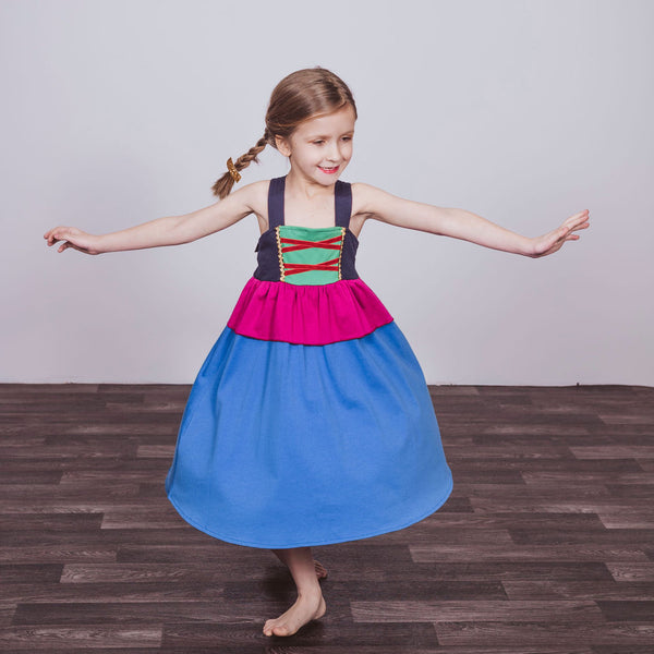 Anna Inspired Cotton Twirl Dress