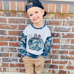 Camo Pumpkin Raglan