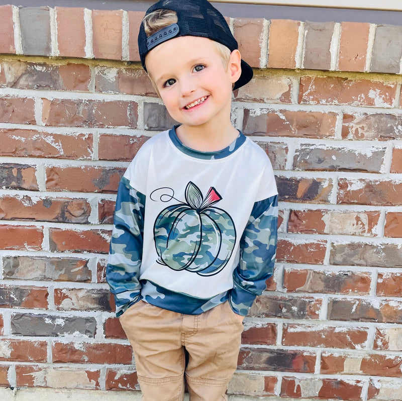 Camo Pumpkin Raglan