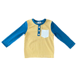 Navy & Mustard Raglan