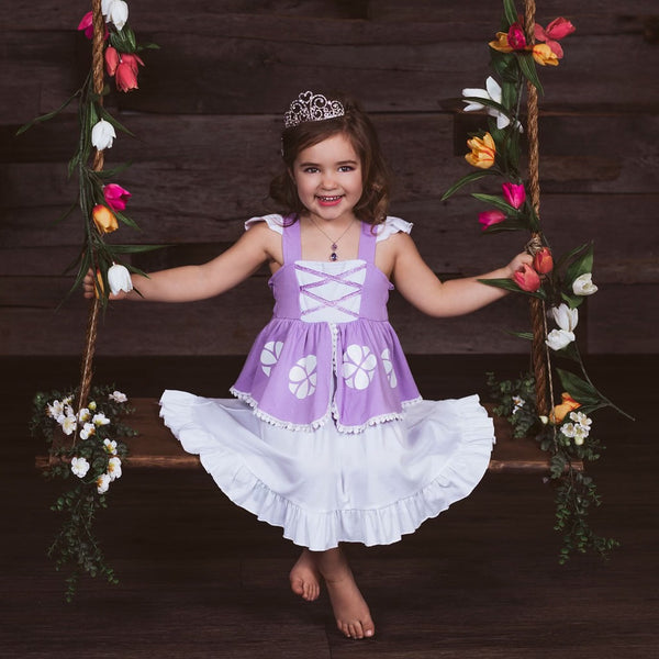 Sofia The First Inspired Cotton Twirl Dress