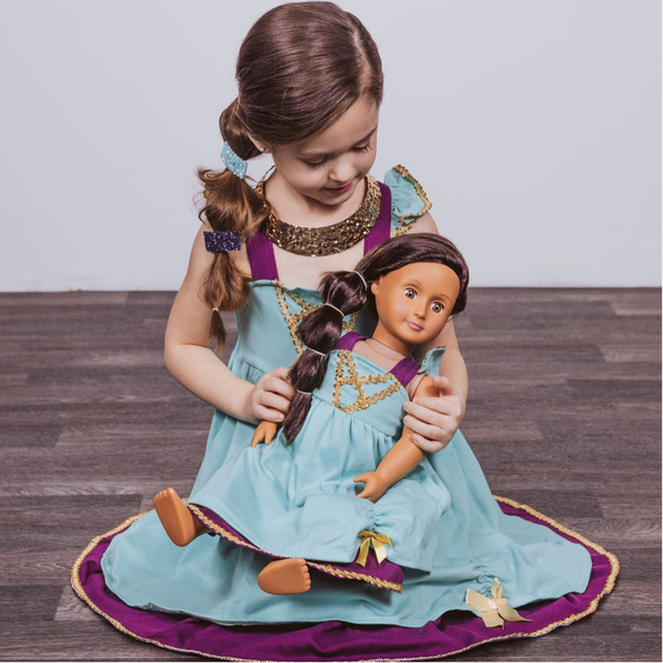 Jasmine Inspired Doll Size Dress