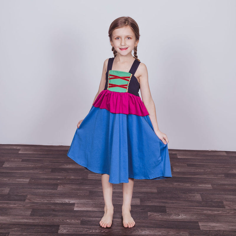 Anna Inspired Cotton Twirl Dress