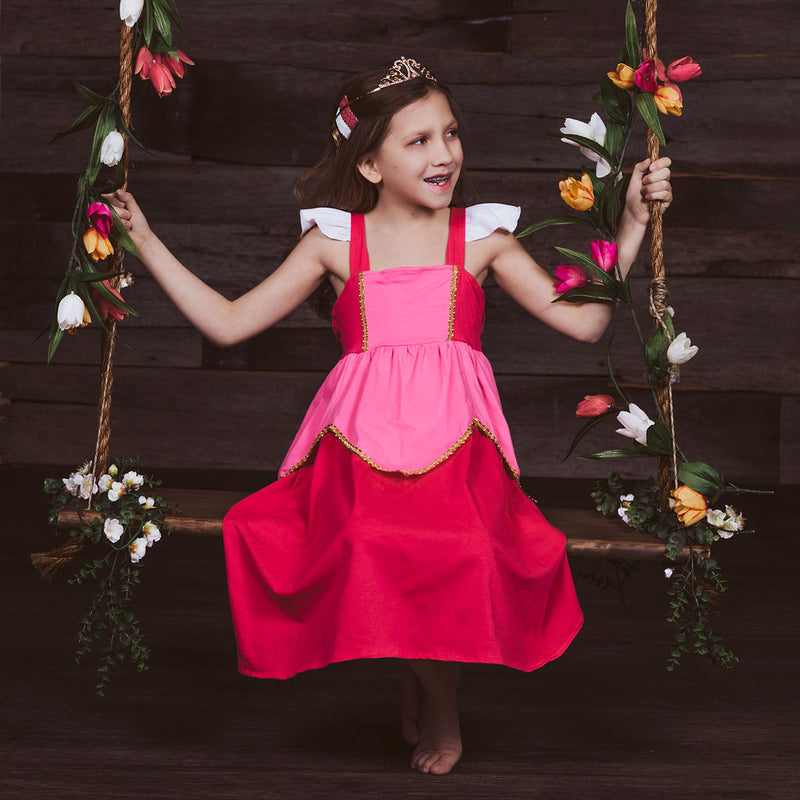 Aurora Sleeping Beauty Inspired Cotton Twirl Dress – Foxtail Lilies Aurora Sleeping Beauty Inspired Cotton Twirl Dress – Foxtail Lilies