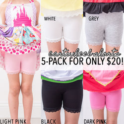 Cartwheel Shorts 5-Pack Variety Colors