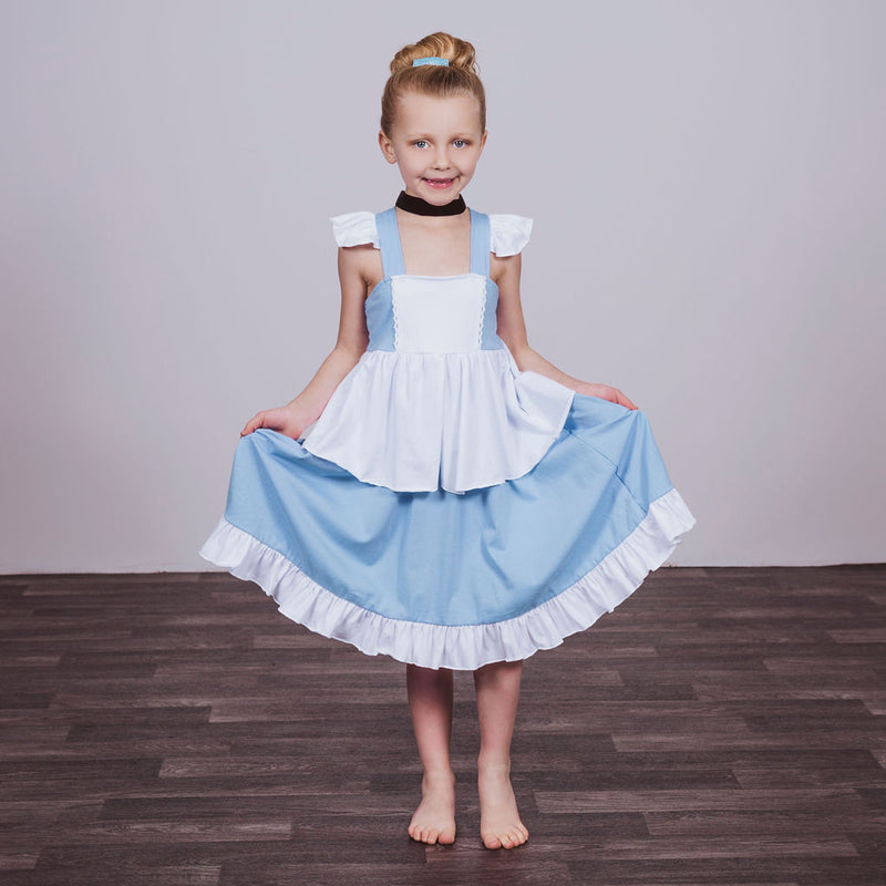 Cinderella Inspired Cotton Twirl Dress Foxtail Lilies Cinderella Inspired Cotton Twirl Dress Foxtail Lilies