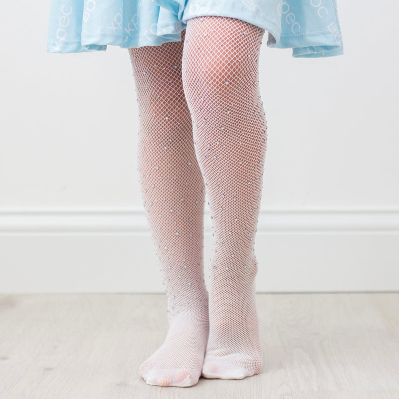 White Bling Tights – Foxtail Lilies - Main Image