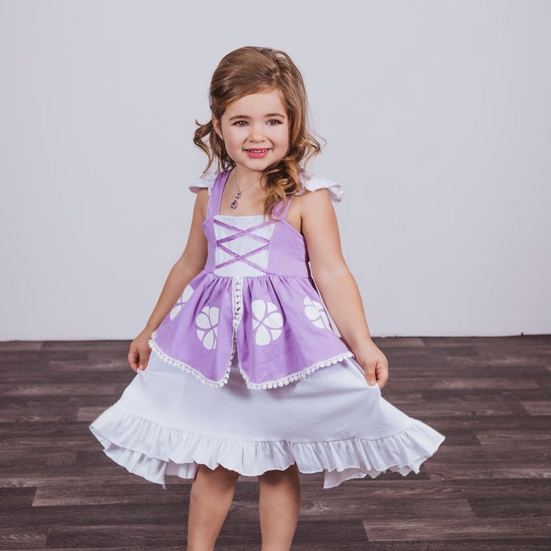 Sofia The First Inspired Cotton Twirl Dress