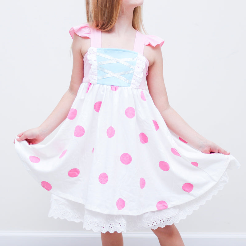 Bo Peep Inspired Cotton Twirl Dress