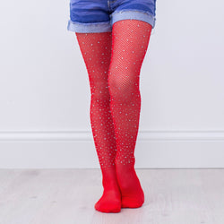 Red Bling Tights