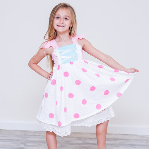 Bo Peep Inspired Cotton Twirl Dress