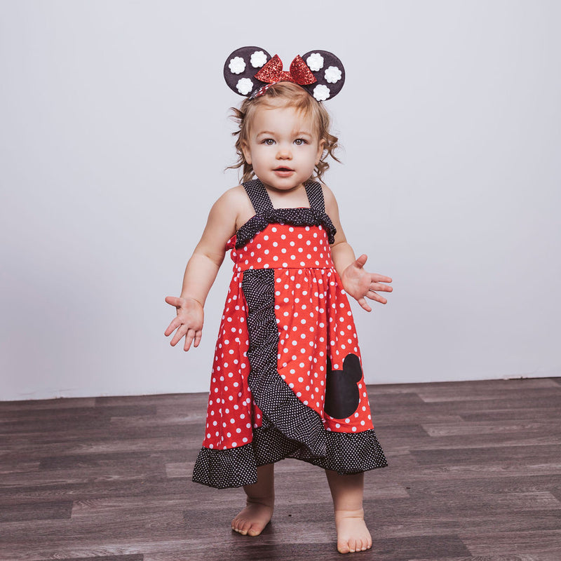 Minnie Mouse Inspired Cotton Twirl
