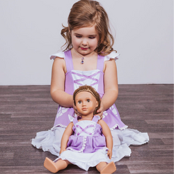 Sofia The First Inspired Doll Size Dress