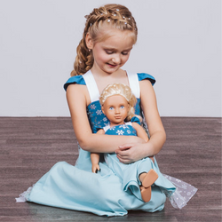 Elsa Inspired Doll Size Dress